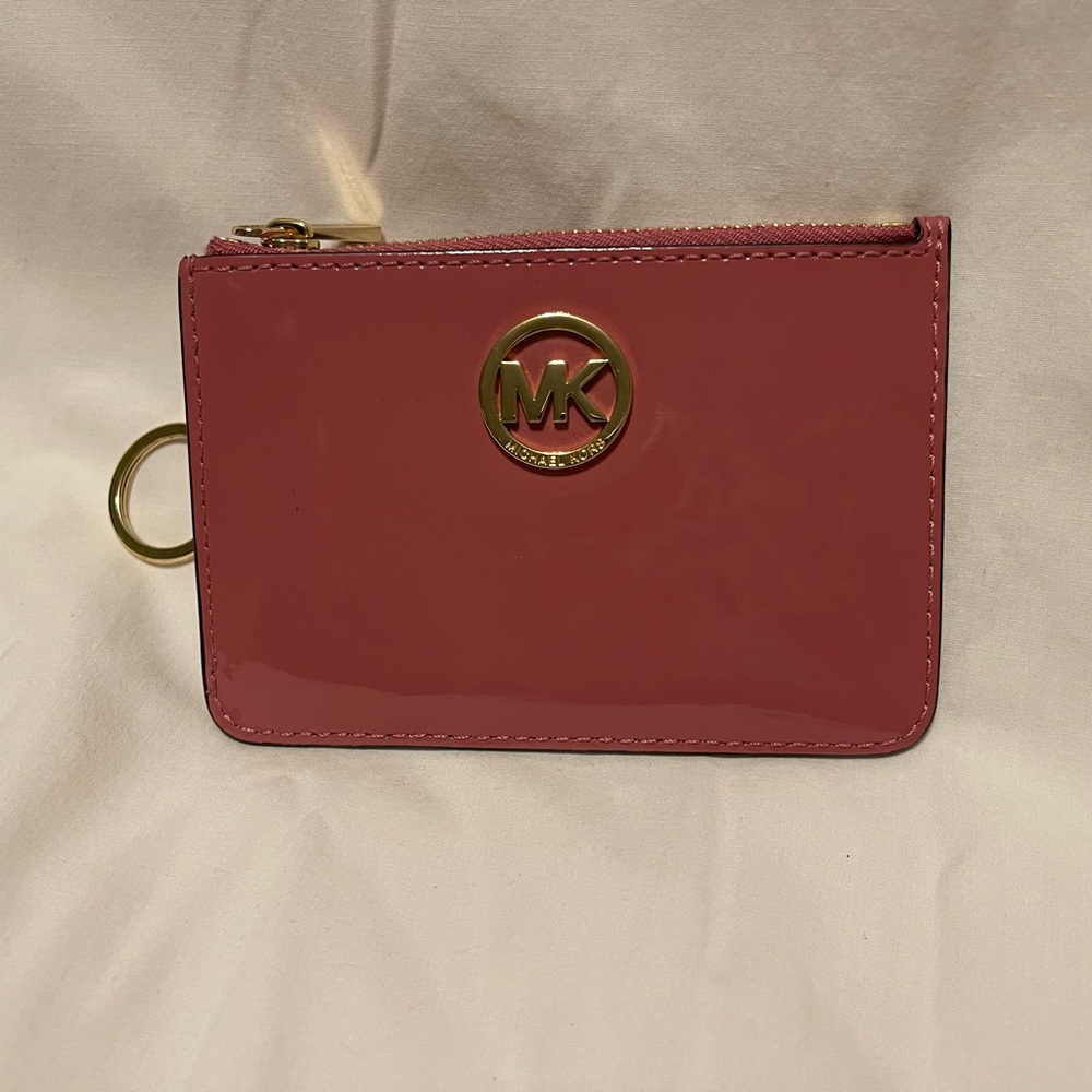 Pink card holder